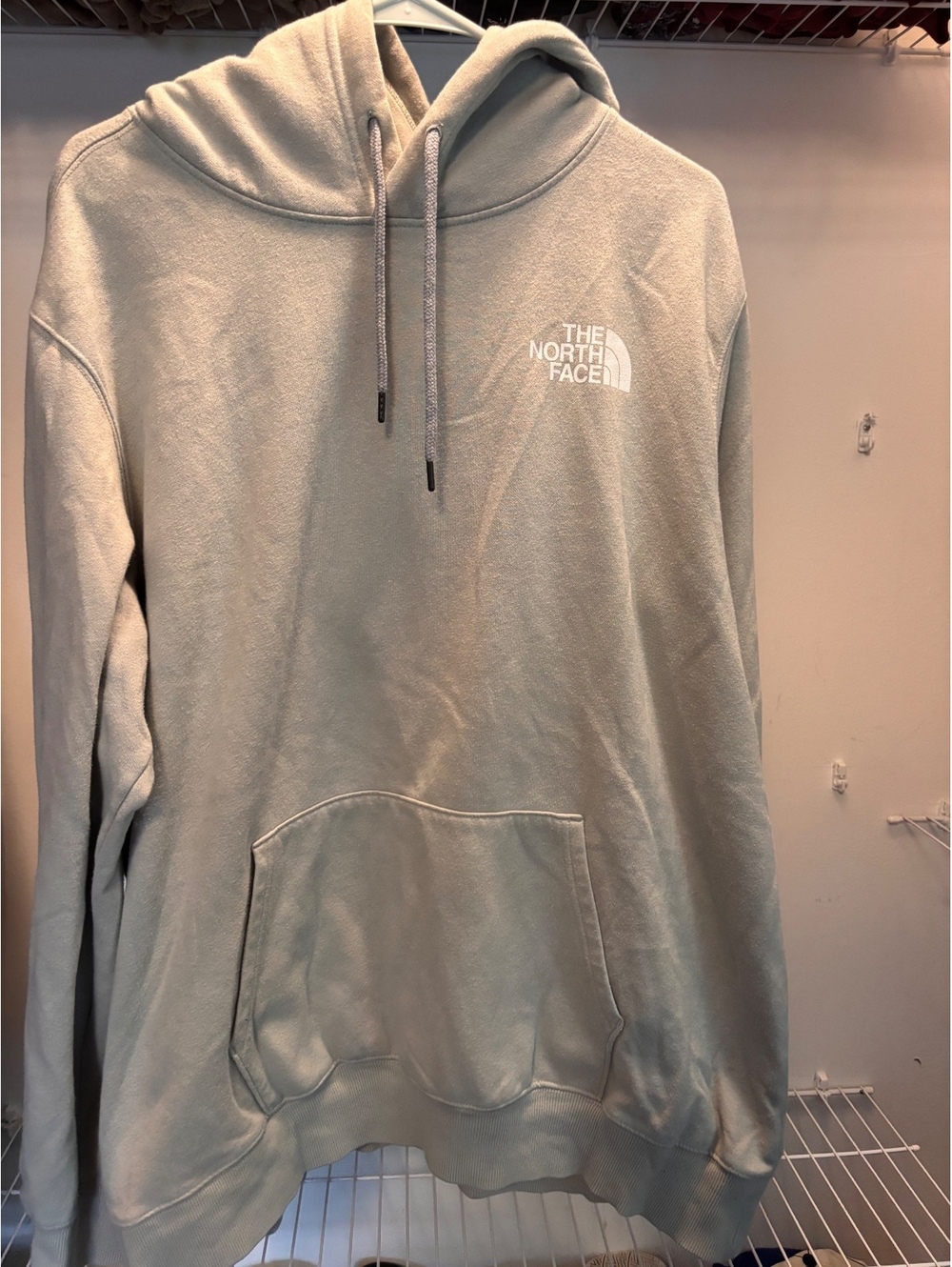The North Face Men's Hoodie Sweatshirt Size XXL Light Gray